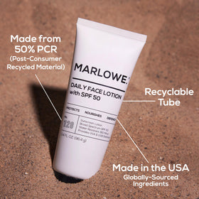 MARLOWE. Face Moisturizer SPF 50 travel kit inclusion