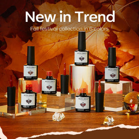 Maroon Brown gel nail polish from modelones