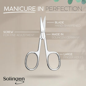 marQus Nail Scissors Curved Blade stylish storage case