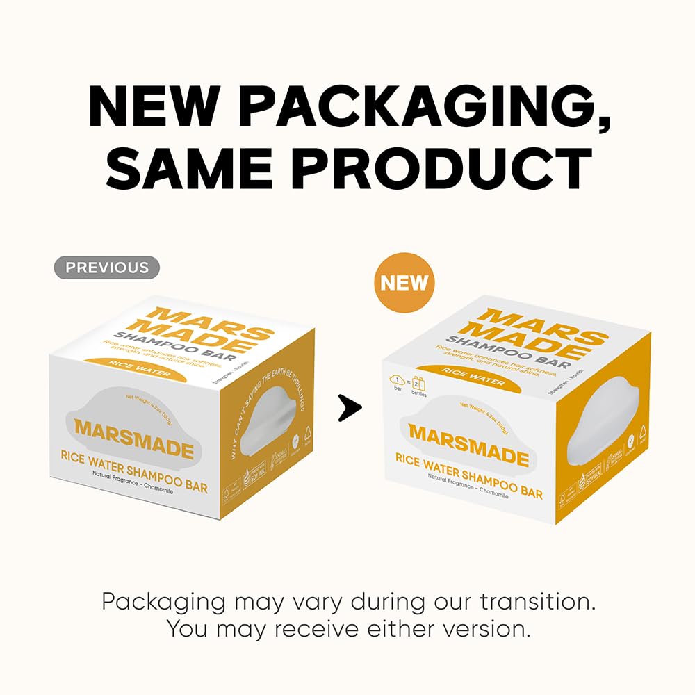 MARS MADE Rice Water Shampoo Bar 2.0 packaging