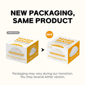 MARS MADE Rice Water Shampoo Bar 2.0 packaging
