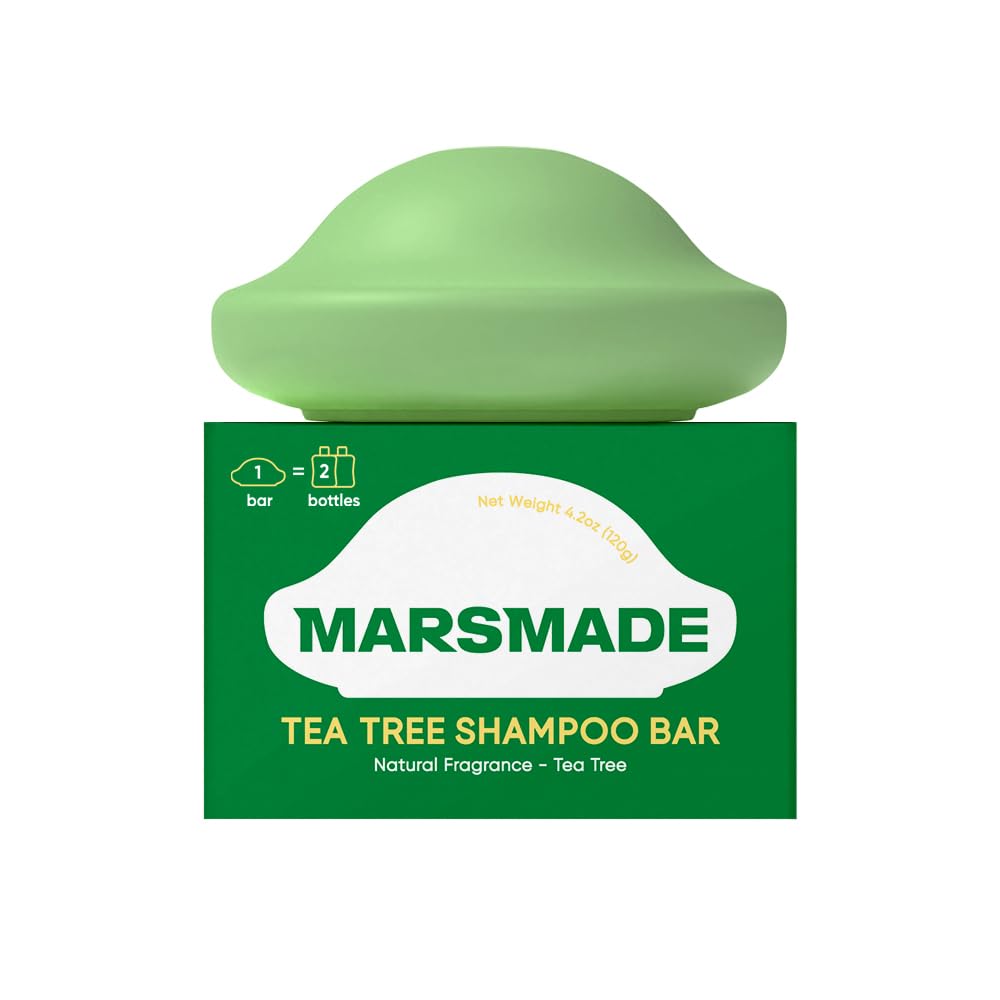 MARS MADE Tea Tree Shampoo Bar 2.0 front view