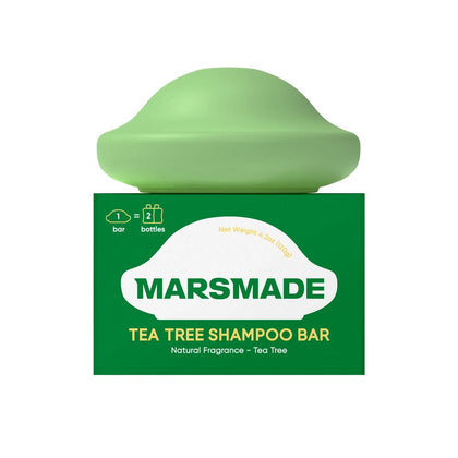 MARS MADE Tea Tree Shampoo Bar 2.0 front view