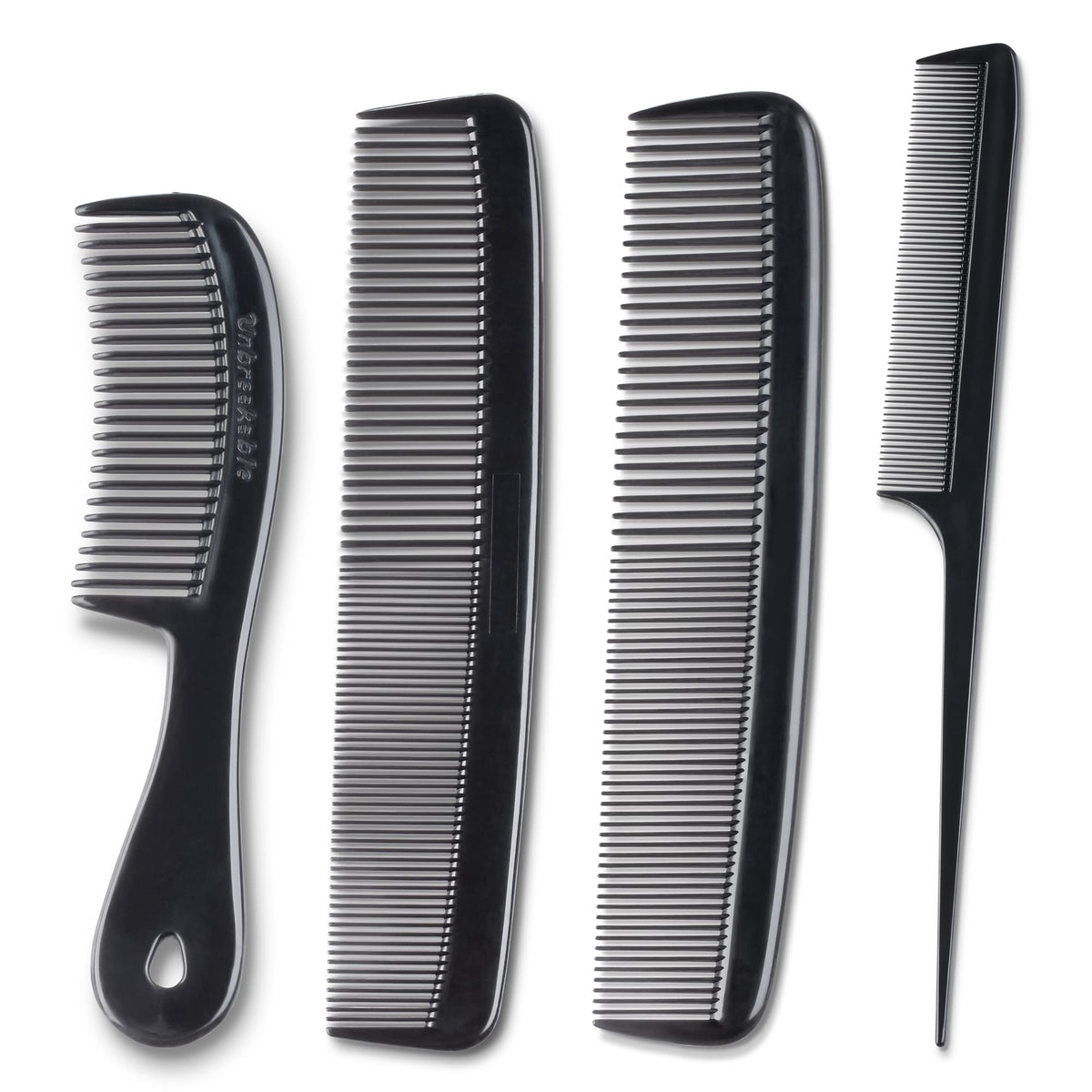 MARS WELLNESS 4 Piece Comb Set front view with all combs displayed