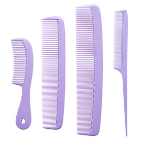 MARS WELLNESS 4 Piece Lavender Comb Set front view