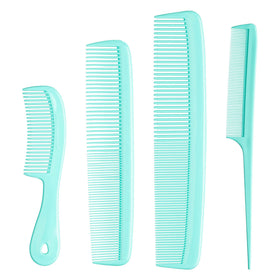 MARS WELLNESS 4 Piece Professional Green Comb Set front view