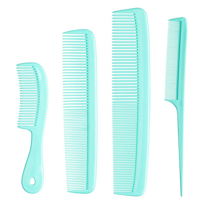 MARS WELLNESS 4 Piece Professional Green Comb Set front view