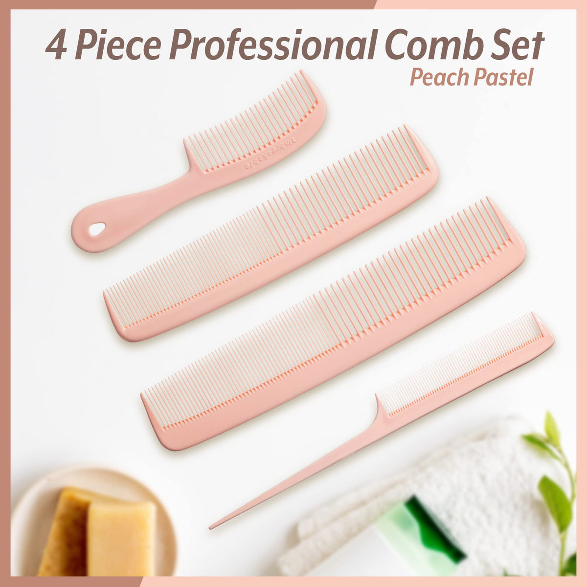 MARS WELLNESS 9” Heavy Dresser Comb in pastel colour