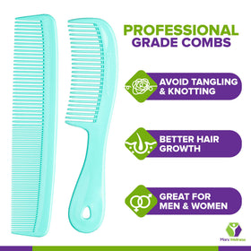 MARS WELLNESS 9-inch Heavy Dresser Comb side view