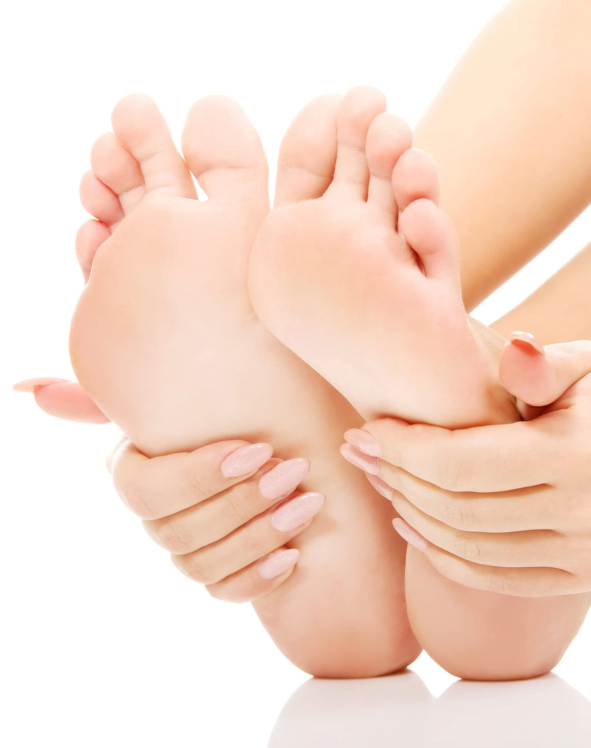 MARYTON pumice stone during use on feet in a foot soak