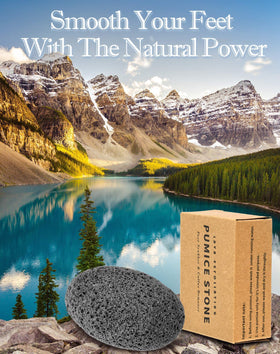 MARYTON pumice stone in hand showing size and grip