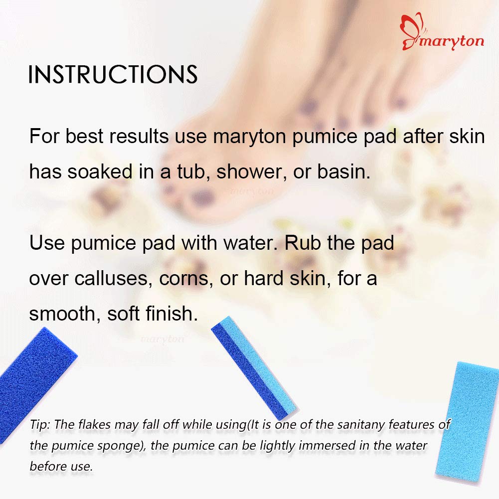 MARYTON pumice stone set displayed on a bathroom counter