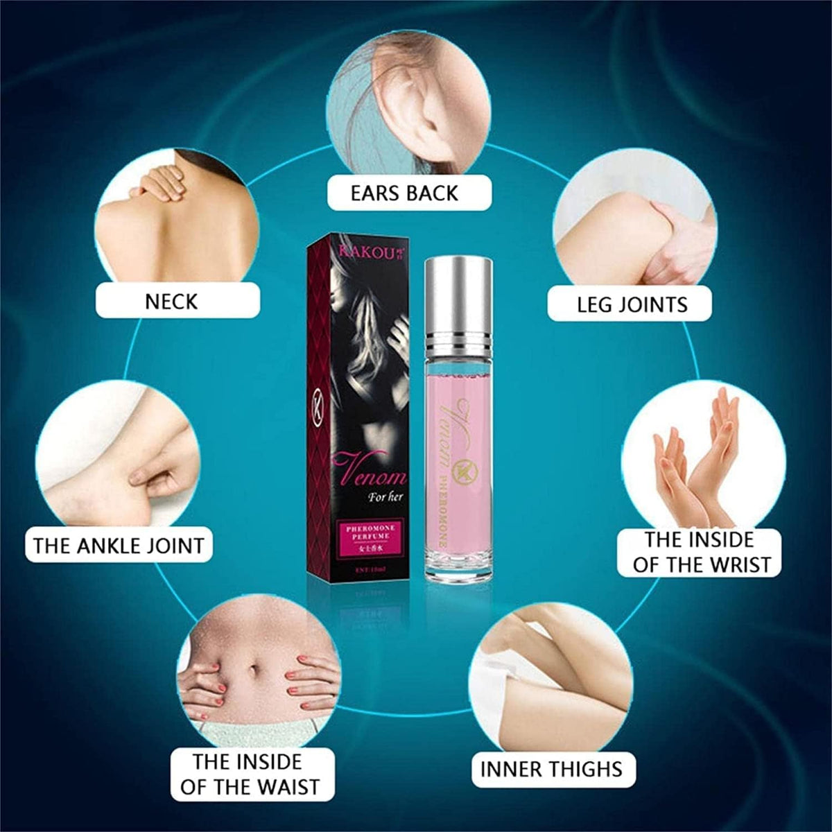 masatow Women Pheromone Perfume Roll-On packaging