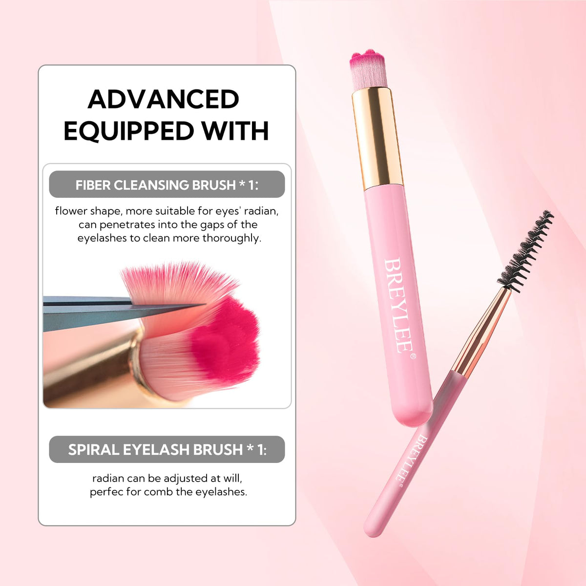 Mascara brush from BREYLEE Lash Shampoo Kit