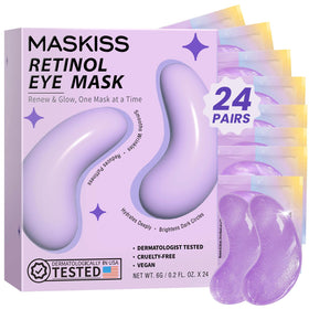Maskiss Retinol Under Eye Patches lavender packaging front view