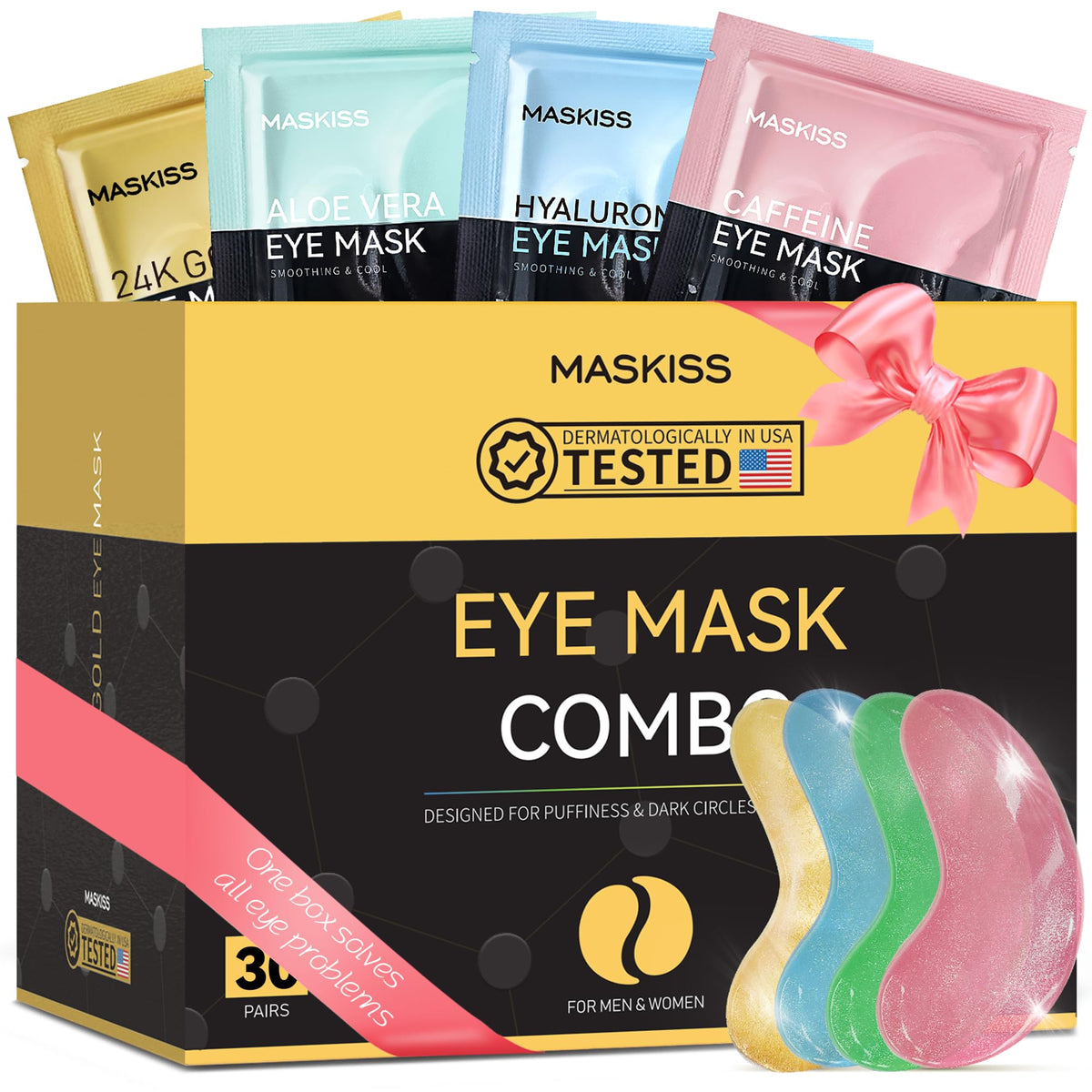Maskiss Under Eye Patches 30 Pairs packaging front view