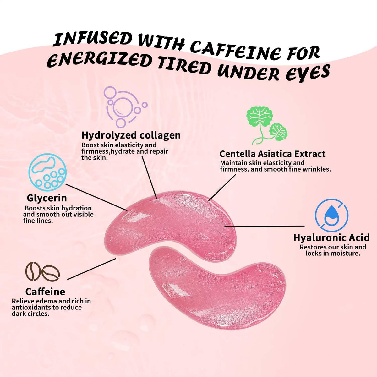 Maskiss Under Eye Patches displayed on a bathroom counter