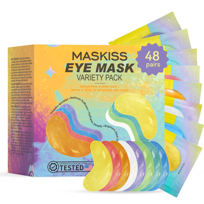 Maskiss Under Eye Patches Variety Pack with 8 colours front view