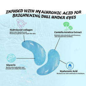 Maskiss Under Eye Patches with hyaluronic acid ingredient list