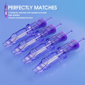 MAST TATTOO Pro Cartridge Tattoo Needles 1011RM showing anti-spitback membrane design
