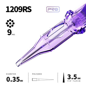 MAST TATTOO Pro Tattoo Cartridges clear plastic body detail