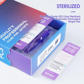 MAST TATTOO Pro Tattoo Cartridges with purple colour detail