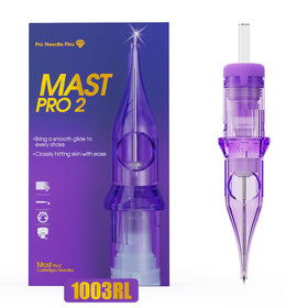 MAST TATTOO Pro2 Tattoo Cartridge Needles front view with packaging