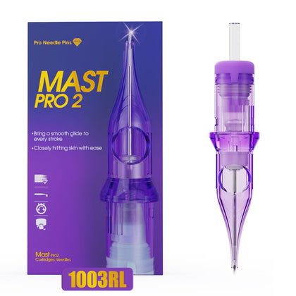 MAST TATTOO Pro2 Tattoo Cartridge Needles front view with packaging