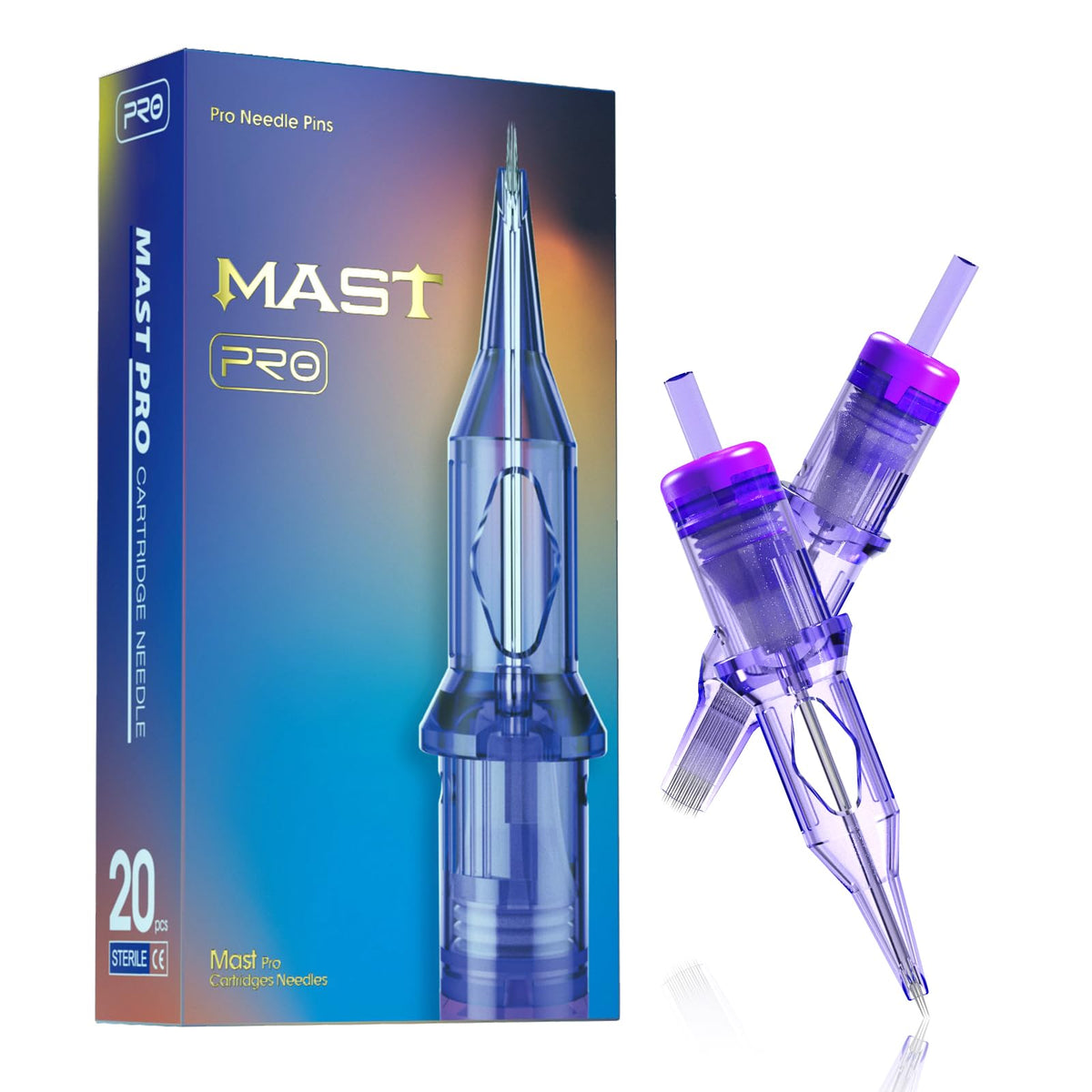 MAST TATTOO Tattoo Cartridges 20Pcs assorted sizes front view