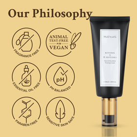 MATKAS Korean Retinol Neck Cream with a soft towel