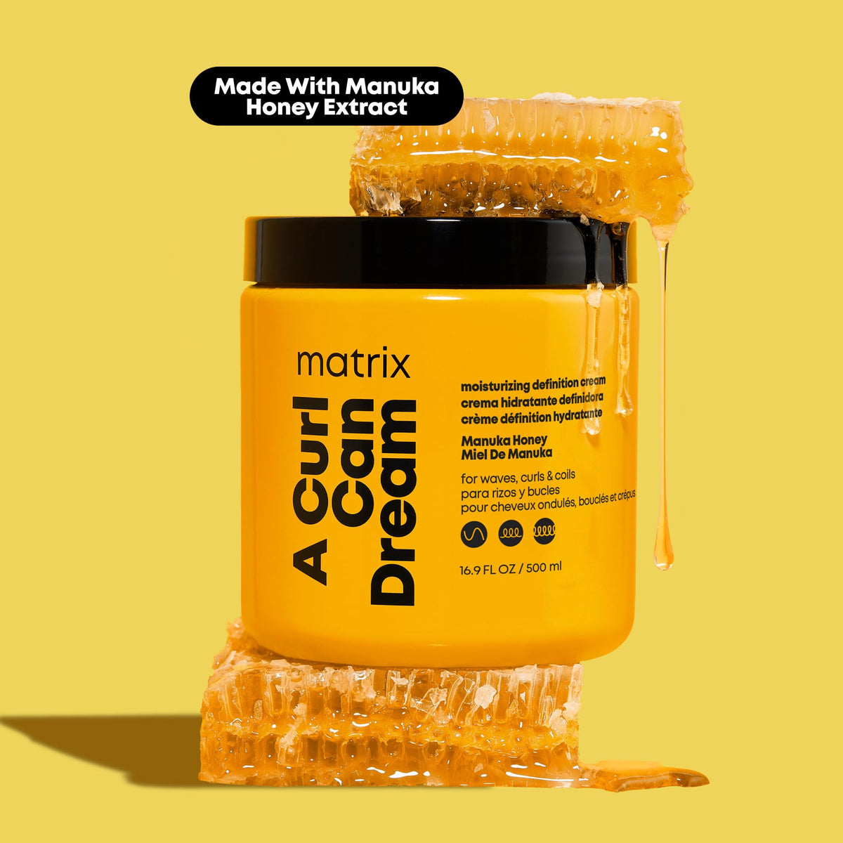 MATRIX A Curl Can Dream Leave-in Cream application on hair
