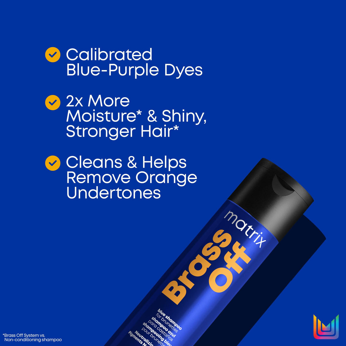 MATRIX Brass Off Blue Shampoo with Brass Off conditioner