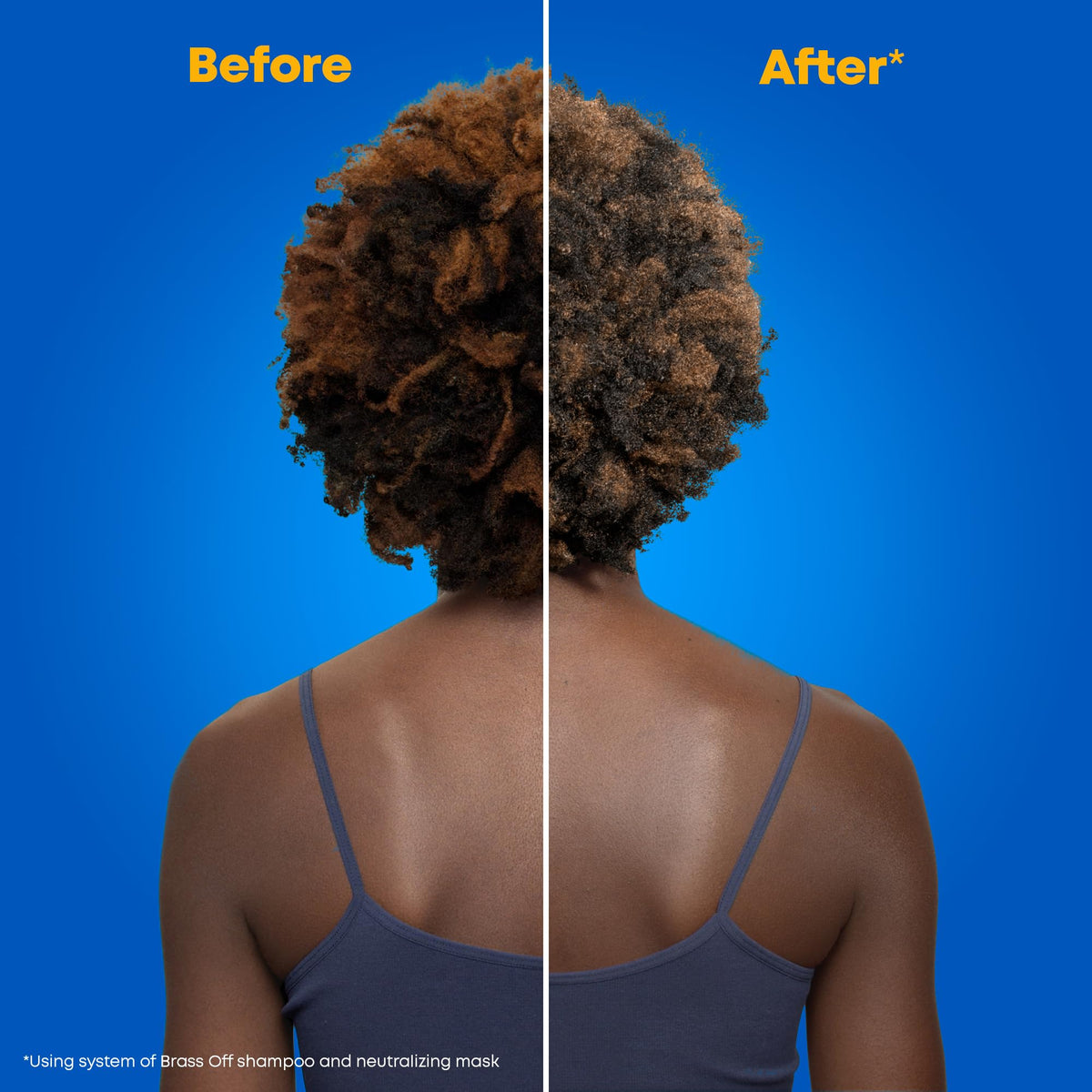 MATRIX Brass Off Neutralizing Hair Mask application instruction