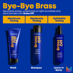 MATRIX Brass Off Neutralizing Hair Mask with Brass Off shampoo
