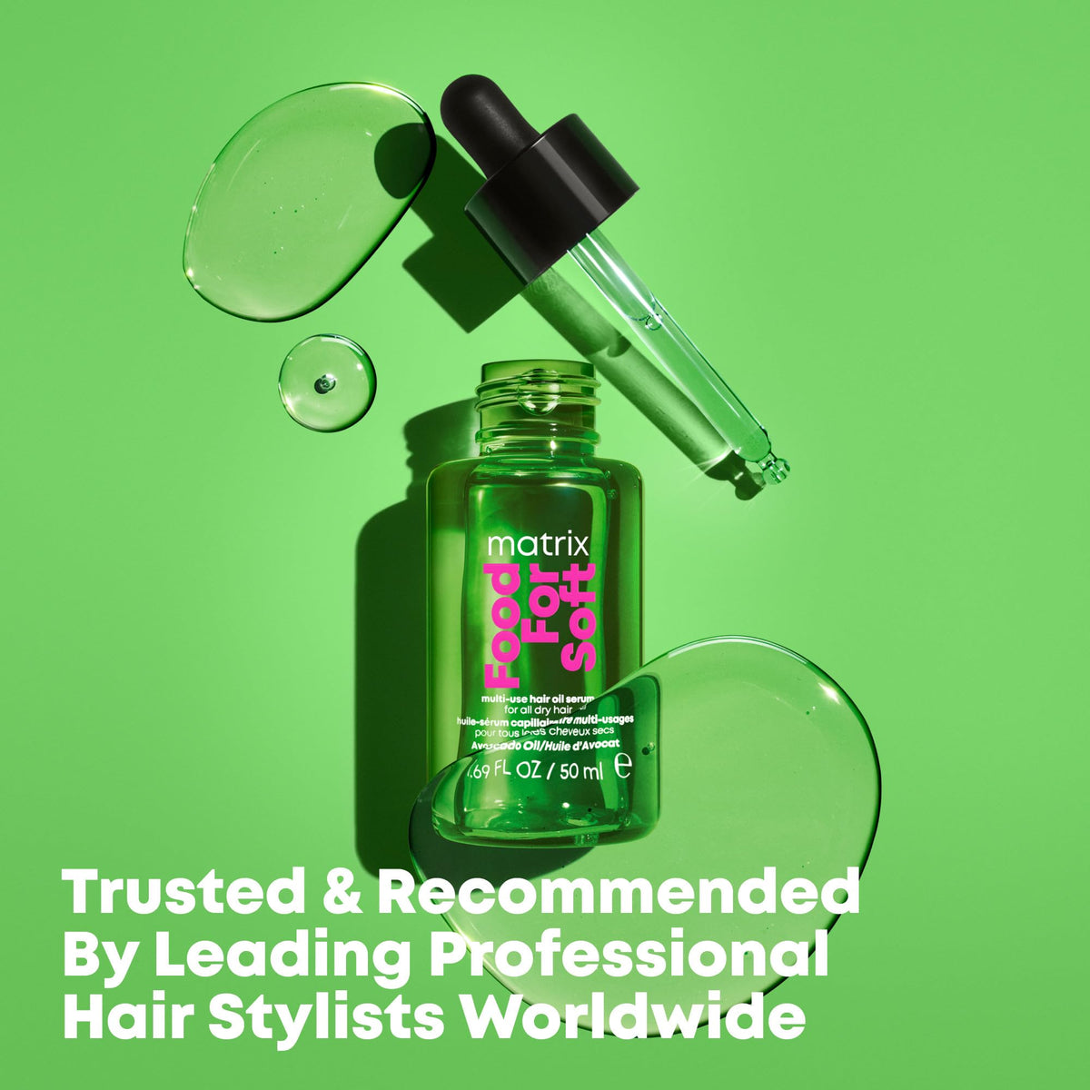 MATRIX Food For Soft Hair Serum Oil texture close-up
