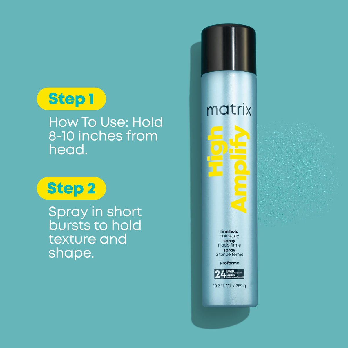 MATRIX High Amplify Hairspray nozzle close-up
