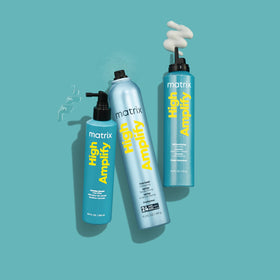 MATRIX High Amplify Root Lifter Spray with other hair care products