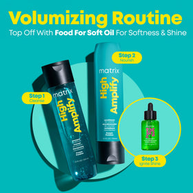 MATRIX High Amplify Shampoo with fresh flowers
