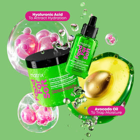 MATRIX Hydrating Mask application on hair