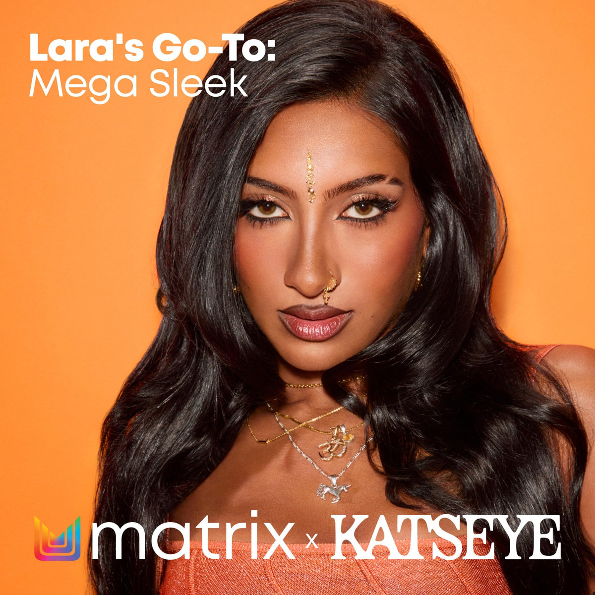 MATRIX Mega Sleek Shampoo lathering on hair
