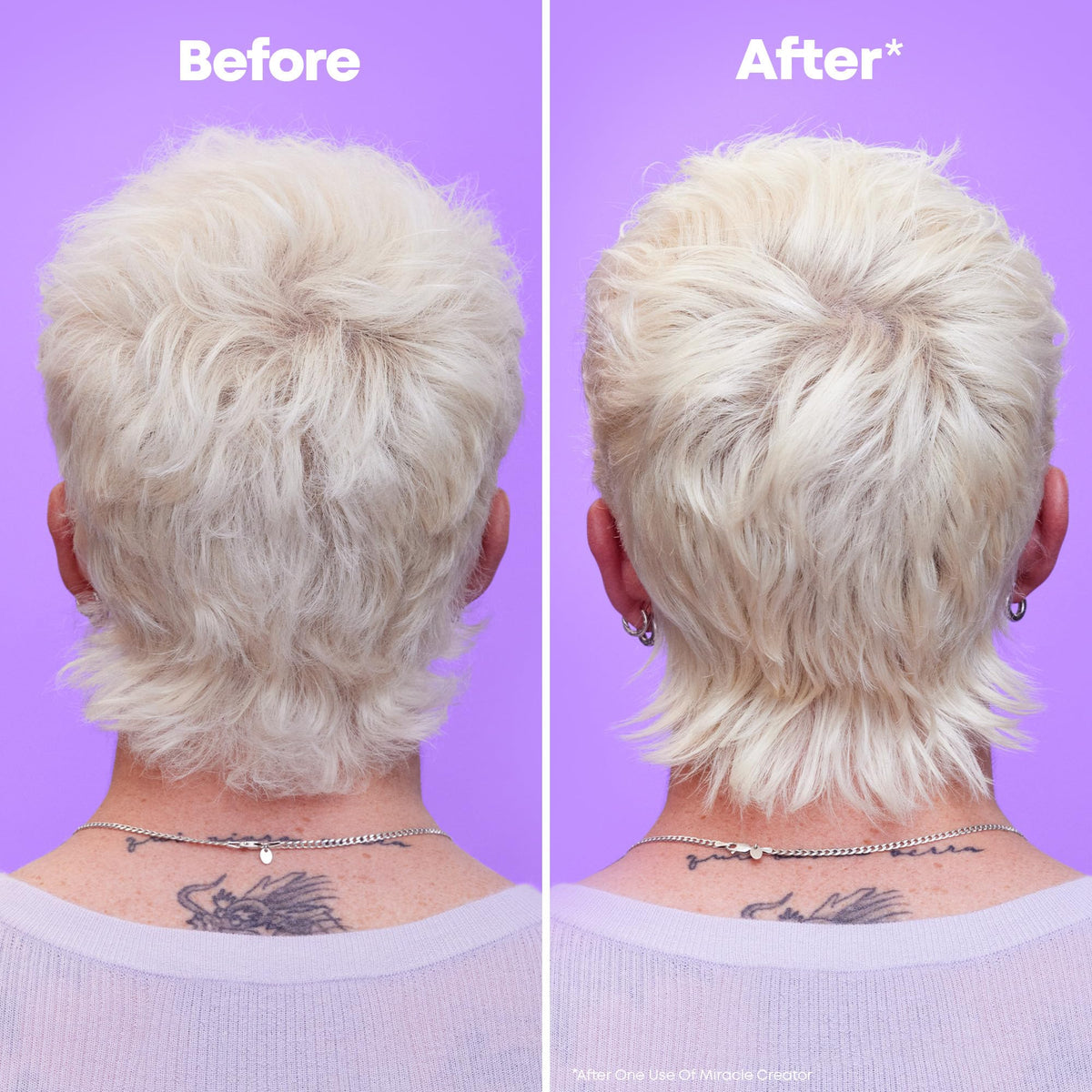 MATRIX Miracle Creator Leave-In Spray application on hair