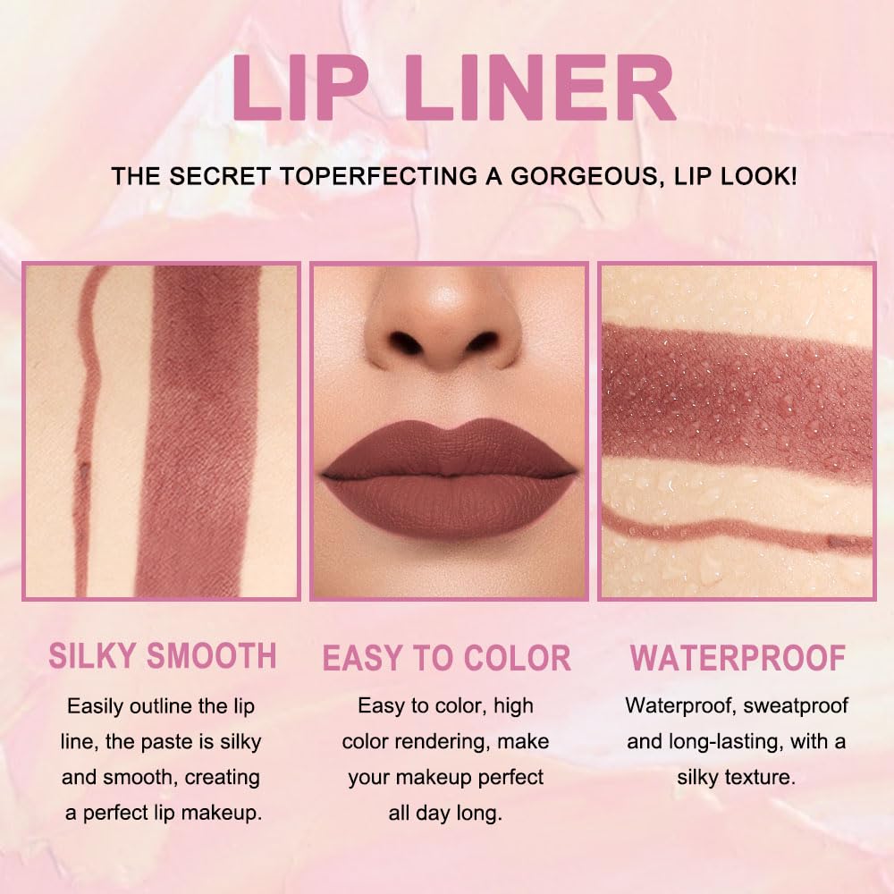 Matte velvet finish of Kaely lipstick from the set