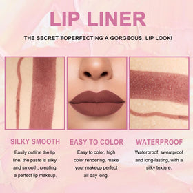 Matte velvet finish of Kaely lipstick from the set
