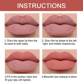 Matte velvet finish of Kaely lipstick on lips
