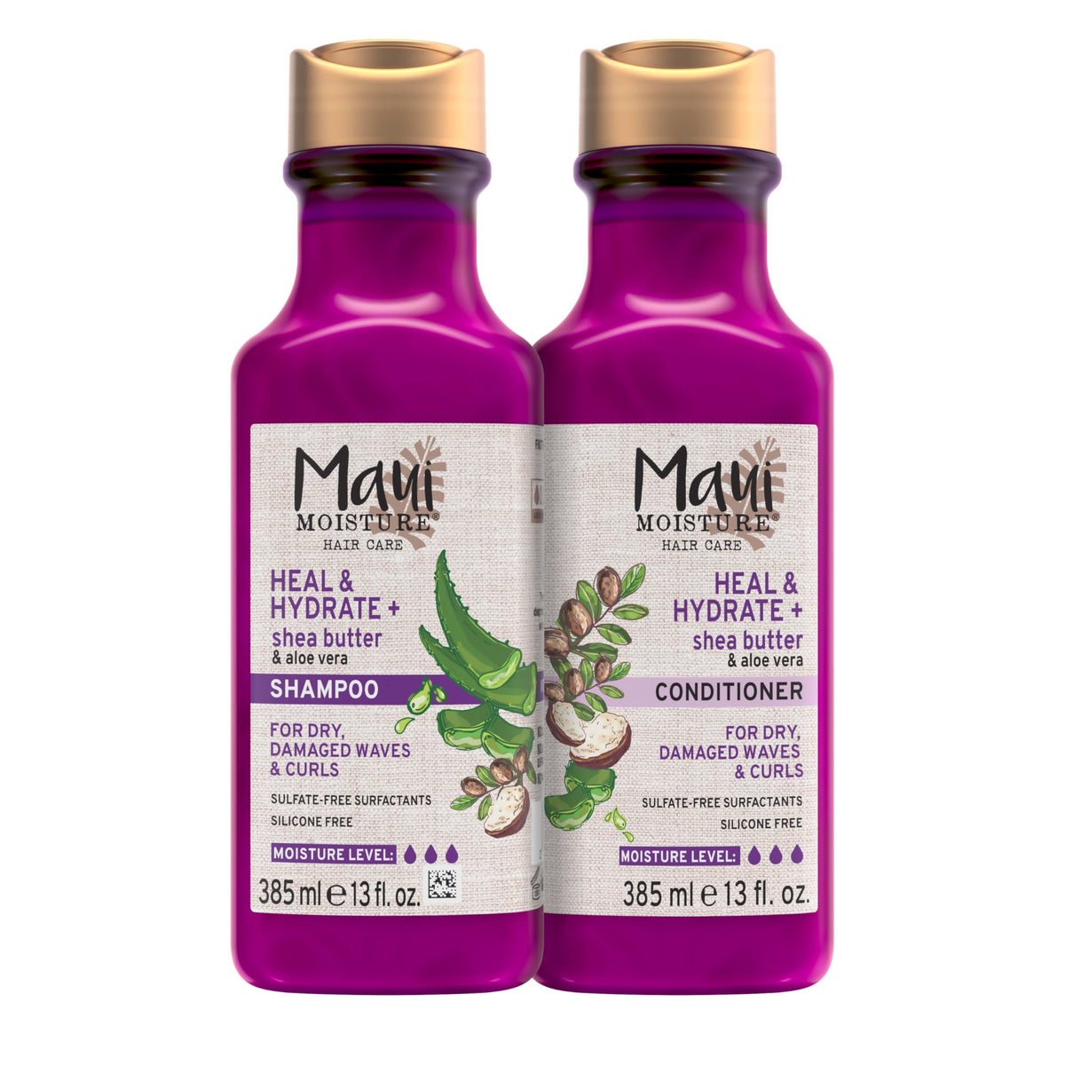 Maui Moisture Heal & Hydrate Shea Butter Shampoo front view