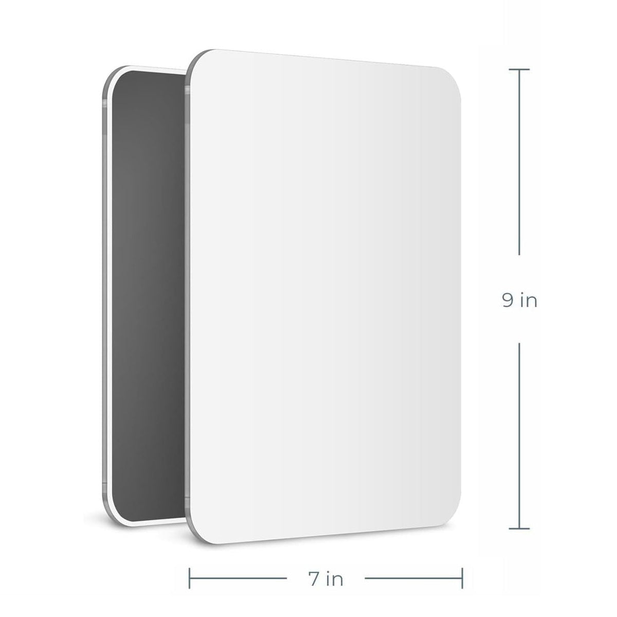 Mavoro 7x9 Magnetic Locker Mirror attached to a school locker