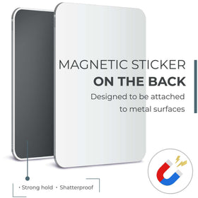 Mavoro 7x9 Magnetic Locker Mirror showing clear reflection