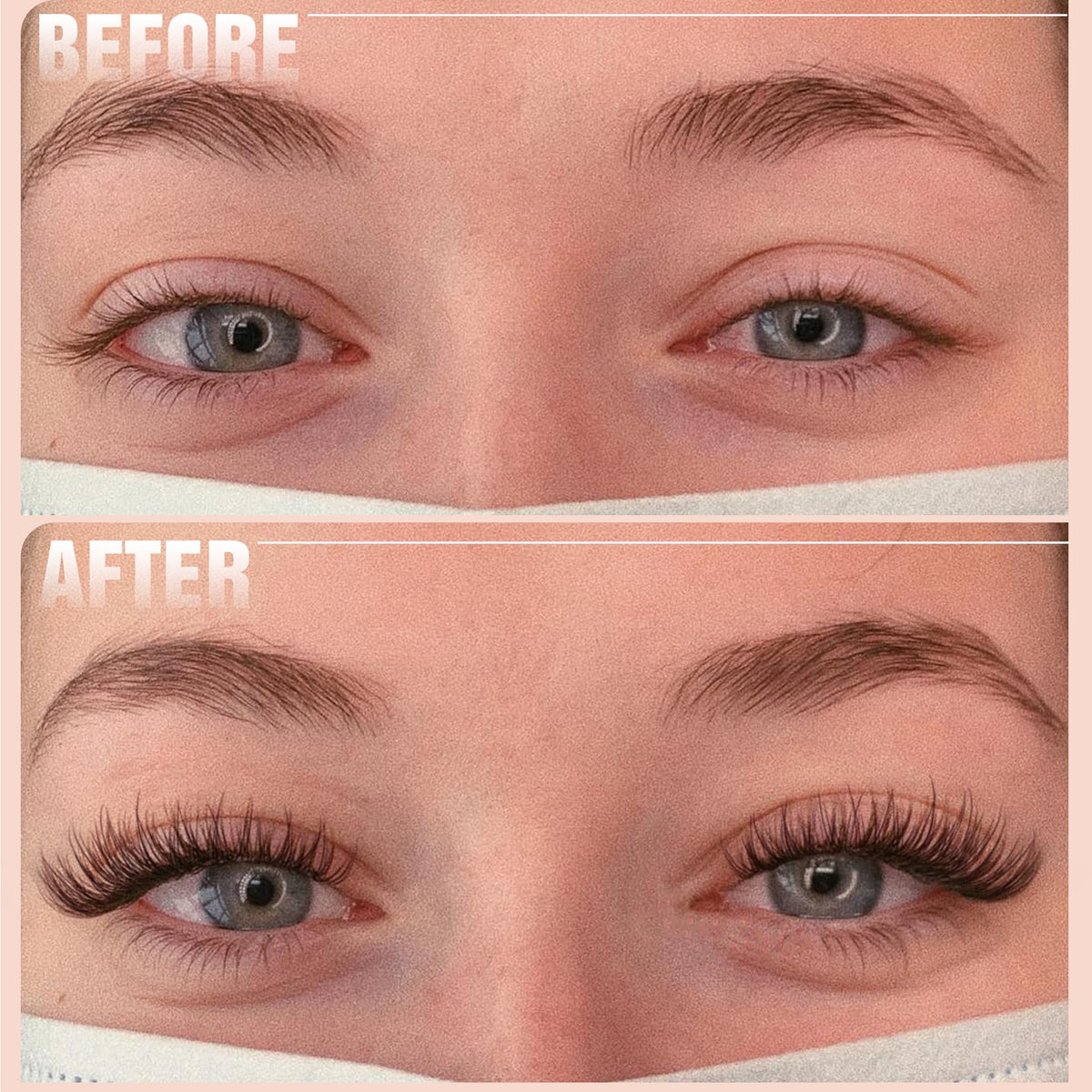 Mavphnee Brown Lash Clusters Kit with tweezer and bond