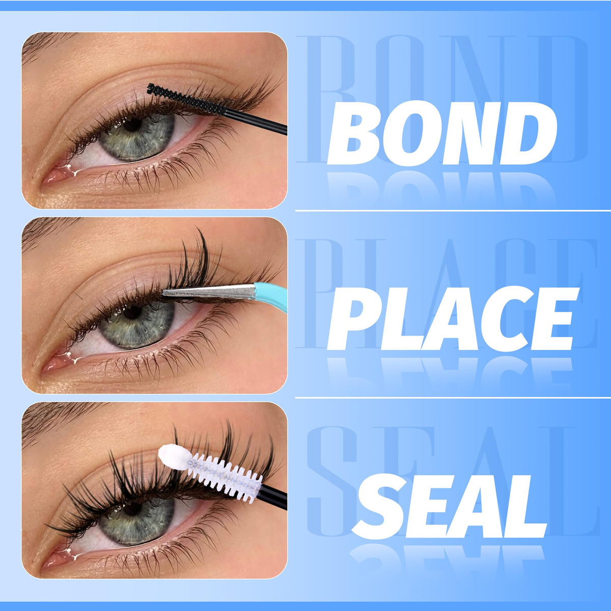 Mavphnee Cat Eye Lash Clusters Kit packaging front view