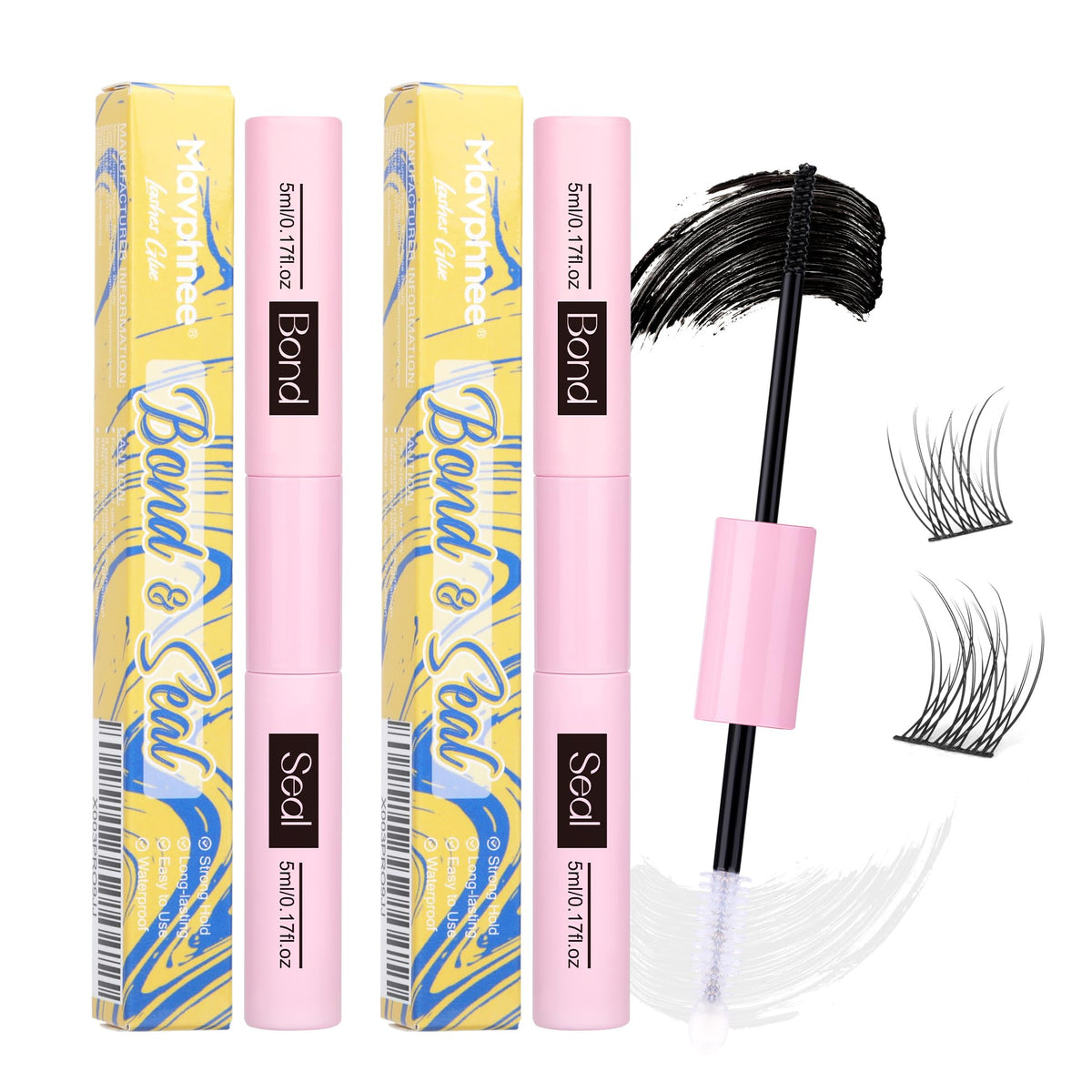 Mavphnee Lash Bond and Seal 2 Pcs packaging front view